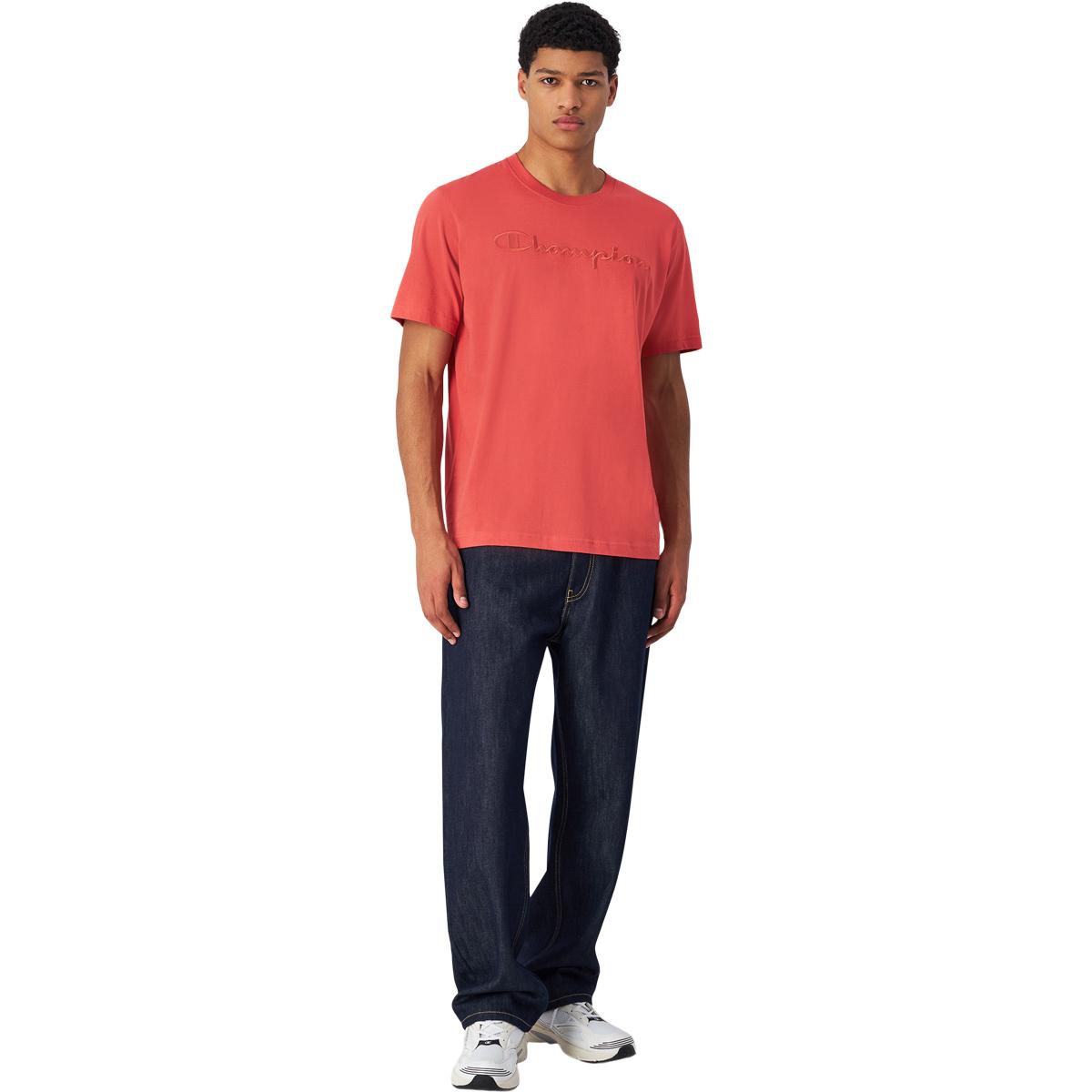 Champion Tonal Big Logo T-skjorte Herre COSY BRICK RED