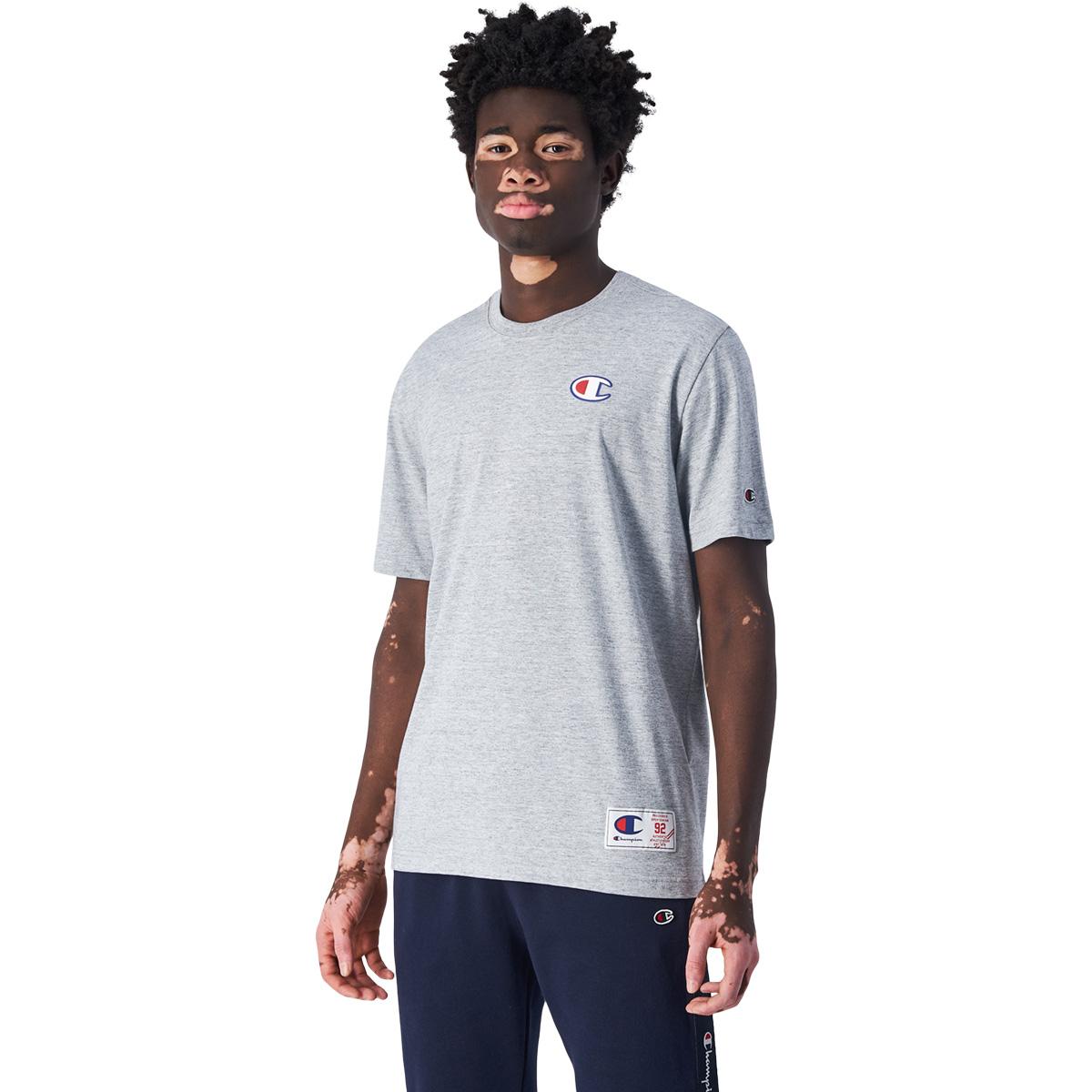 Champion Jocktag Cotton T-skjorte Herre New Oxford Grey Melange