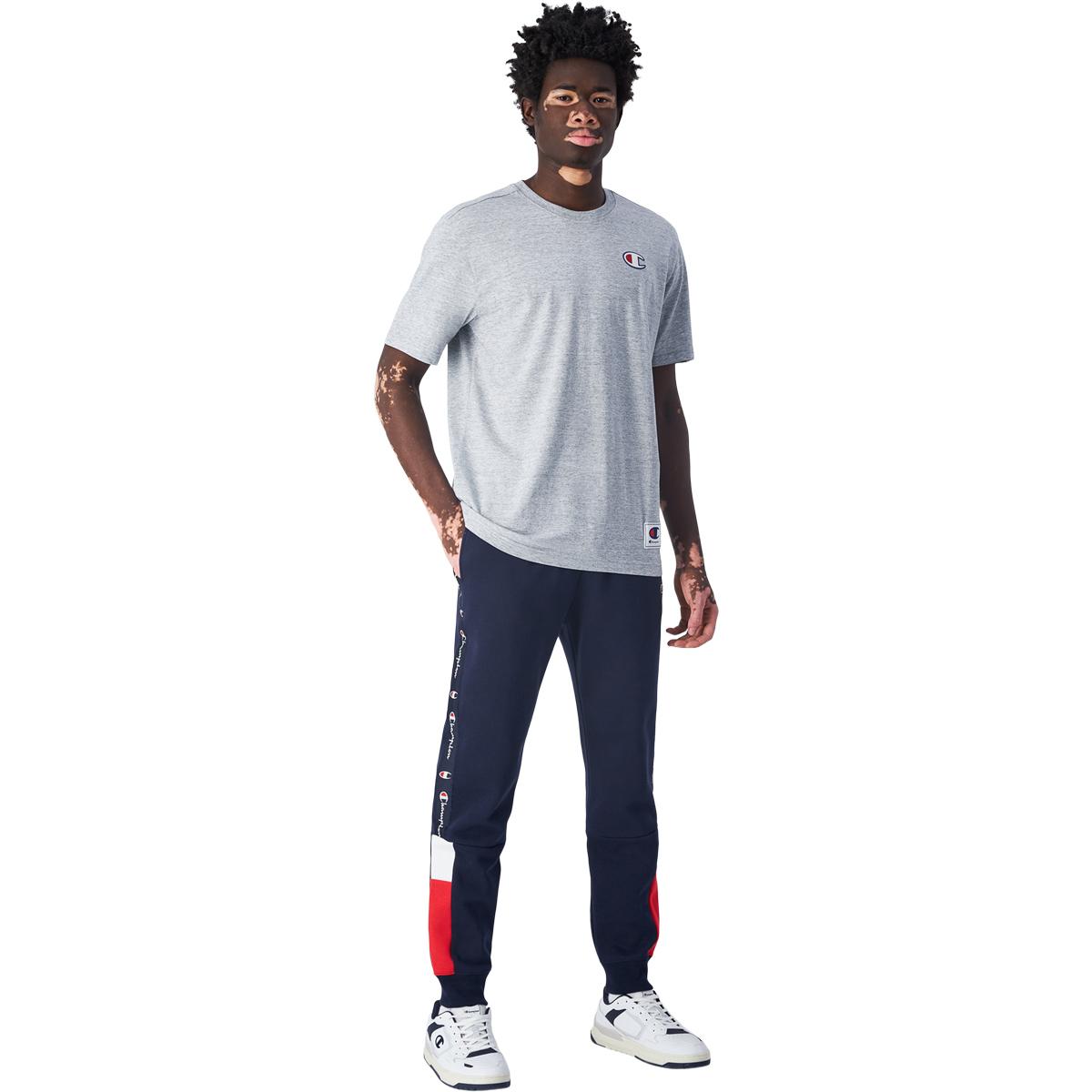 Champion Jocktag Cotton T-skjorte Herre New Oxford Grey Melange