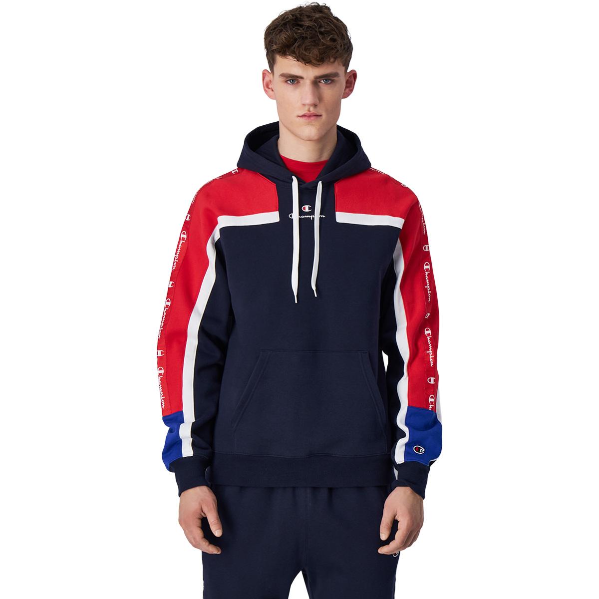 Champion Hooded Colorblock Hettegenser Herre Sky Captain