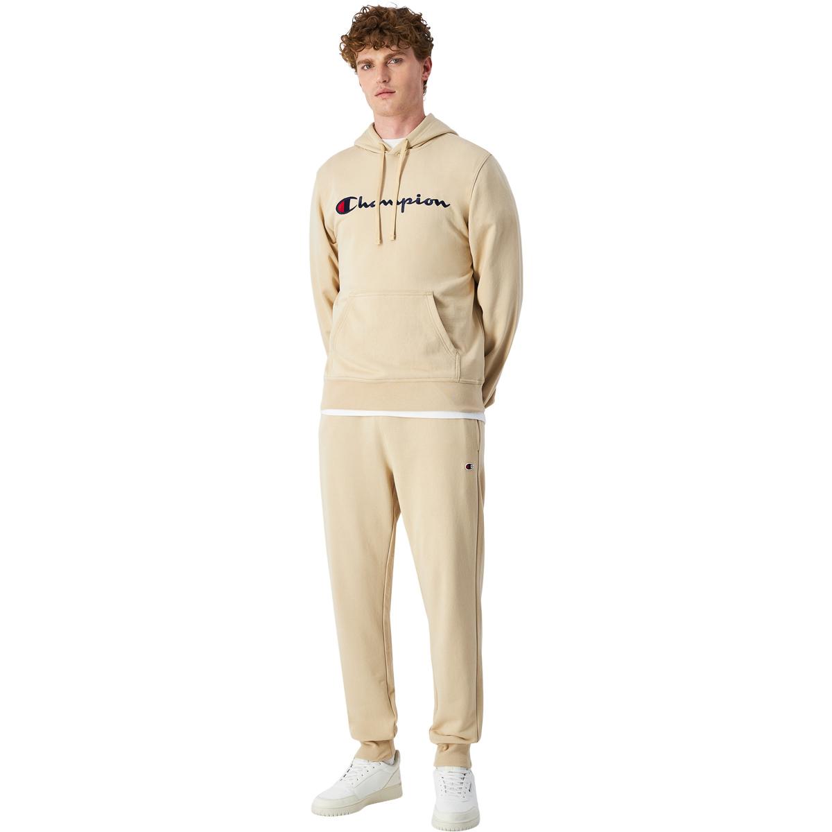 Champion Script Logo Hettegenser Herre WESTERN KHAKI