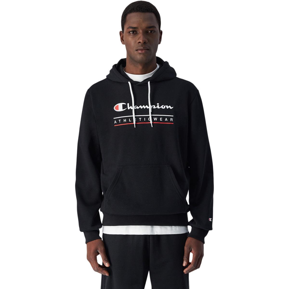 Champion Big Logo Athleticwear Hettegenser Herre Black Beauty