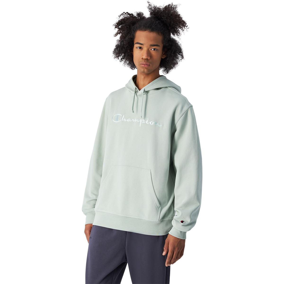 Champion Tonal Big Logo Hettegenser Herre CLEVER SAGE