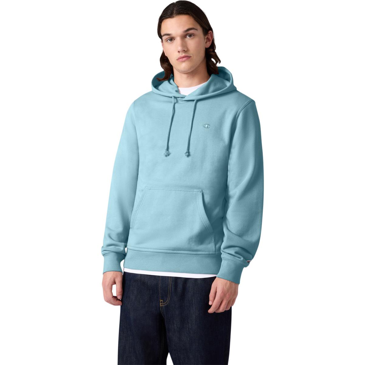 Champion Tonal Logo Hettegenser Herre Light Blue