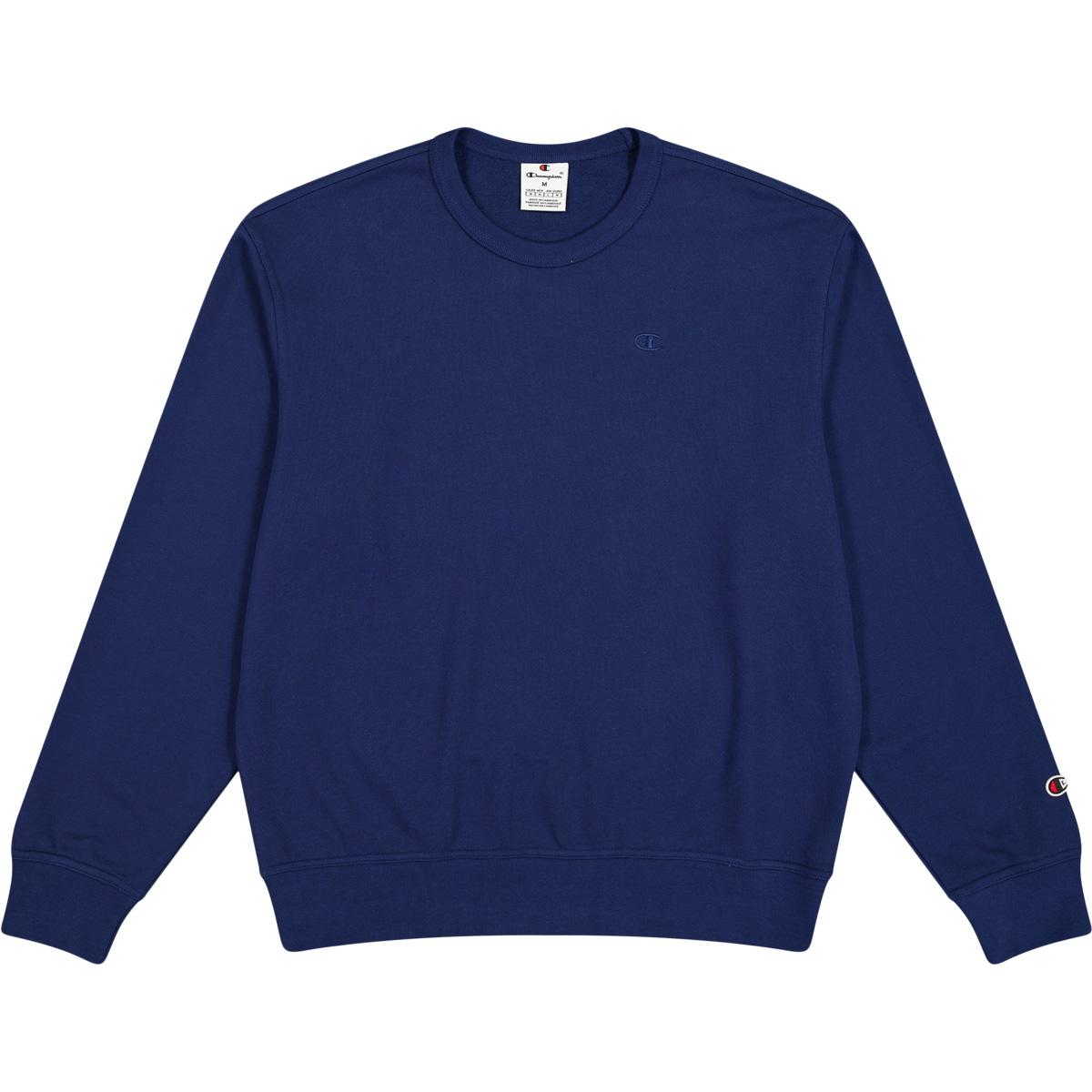Champion Crewneck Tonal Logo Sweatshirt Herre SAIL AWAY NAVY
