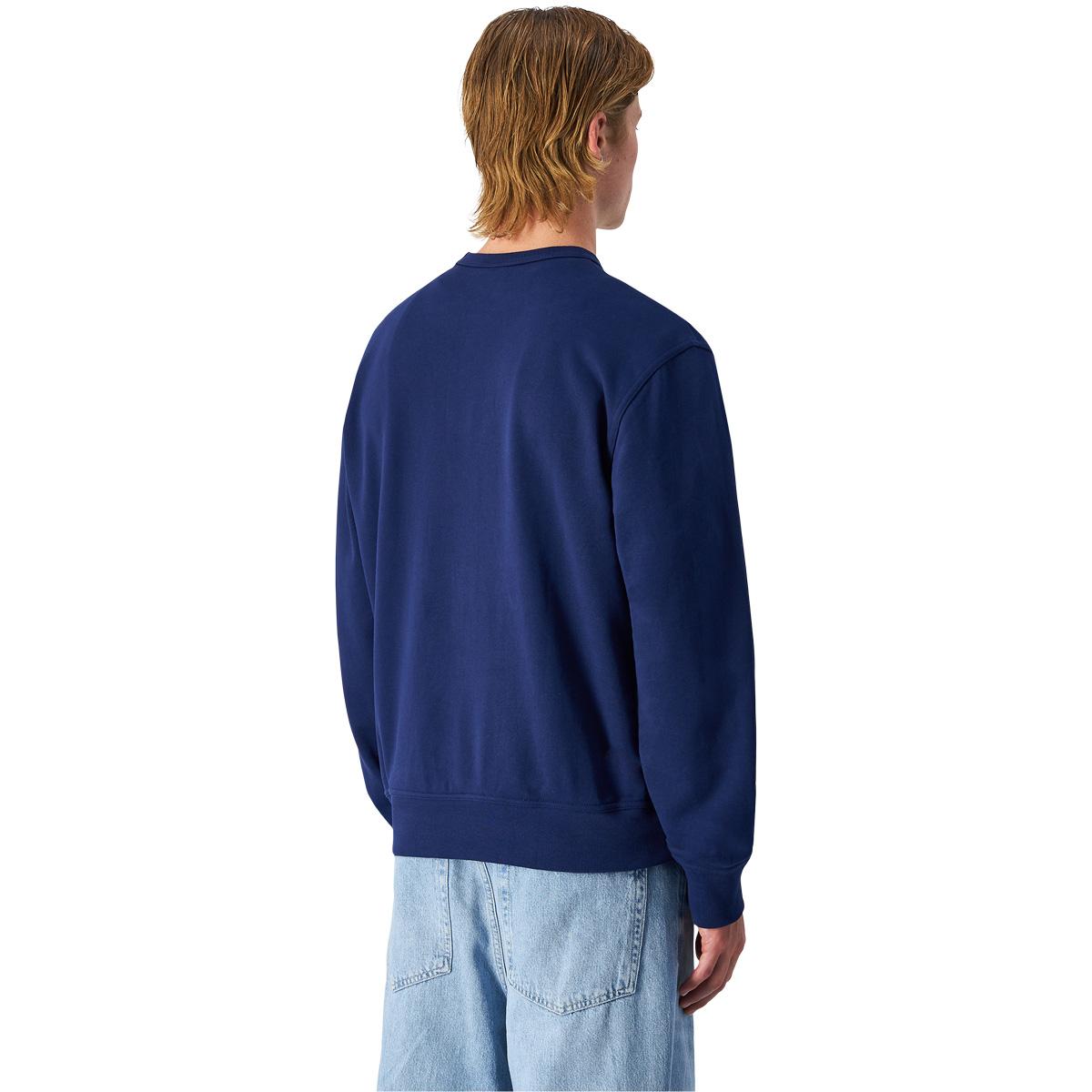 Champion Crewneck Tonal Logo Sweatshirt Herre SAIL AWAY NAVY