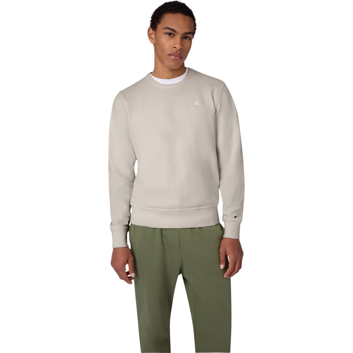 Champion Crewneck Tonal Logo Sweatshirt Herre Grey