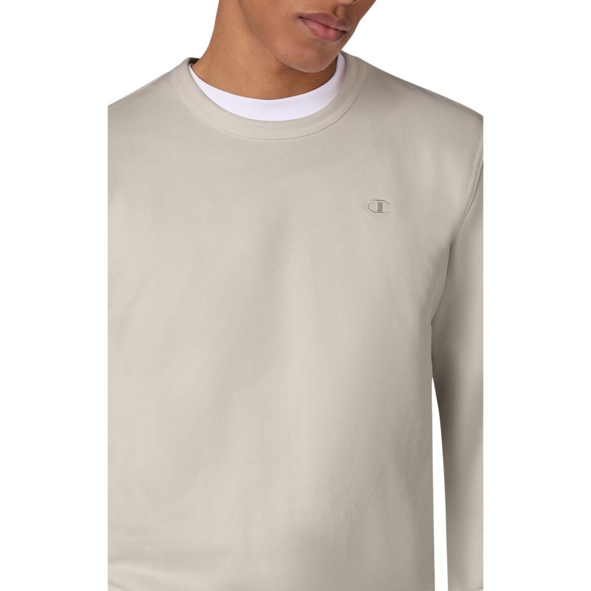 Champion Crewneck Tonal Logo Sweatshirt Herre Grey