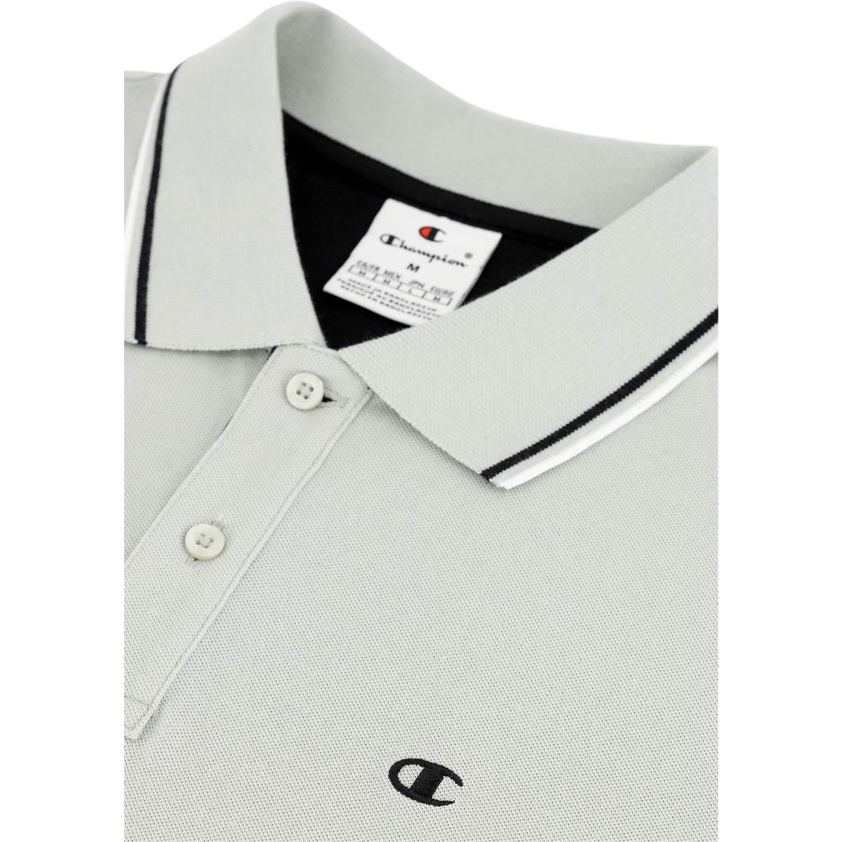 Champion Logo Pique Polo T-skjorte Herre CLEVER SAGE