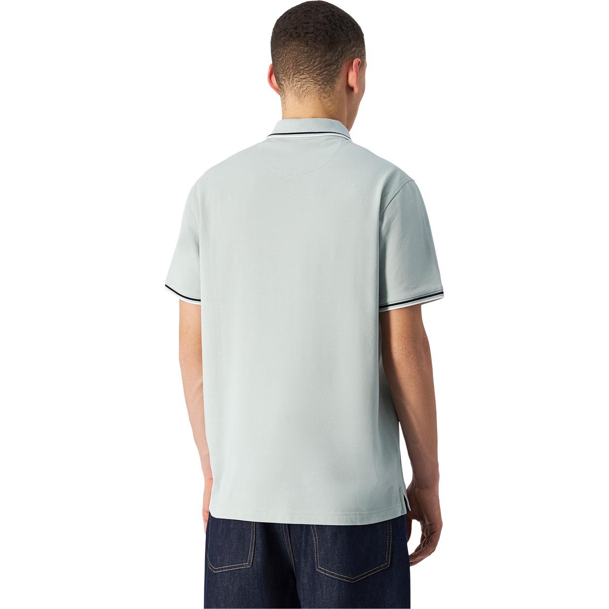 Champion Logo Pique Polo T-skjorte Herre CLEVER SAGE
