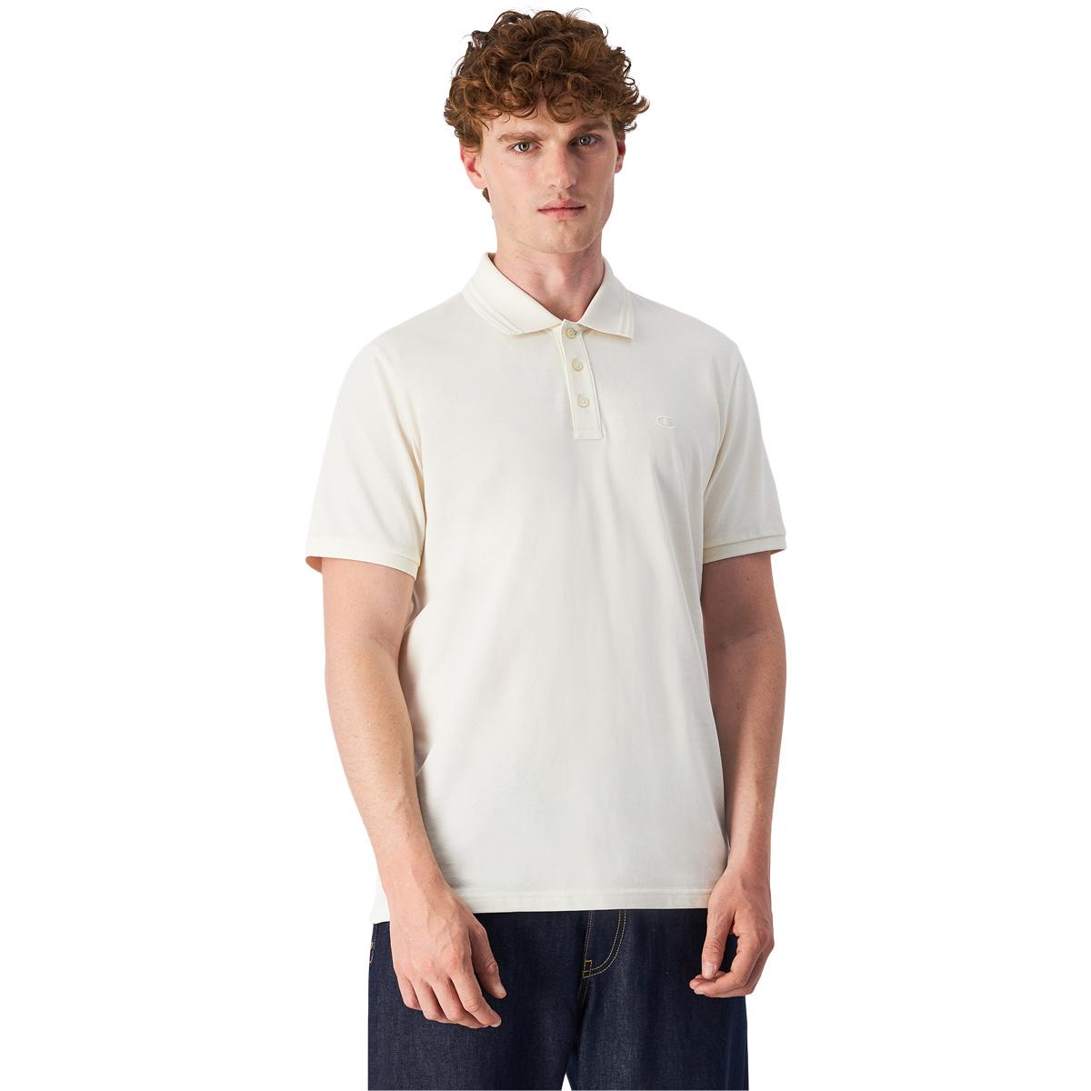 Champion Tonal Logo Polo T-skjorte Herre NATURAL NT