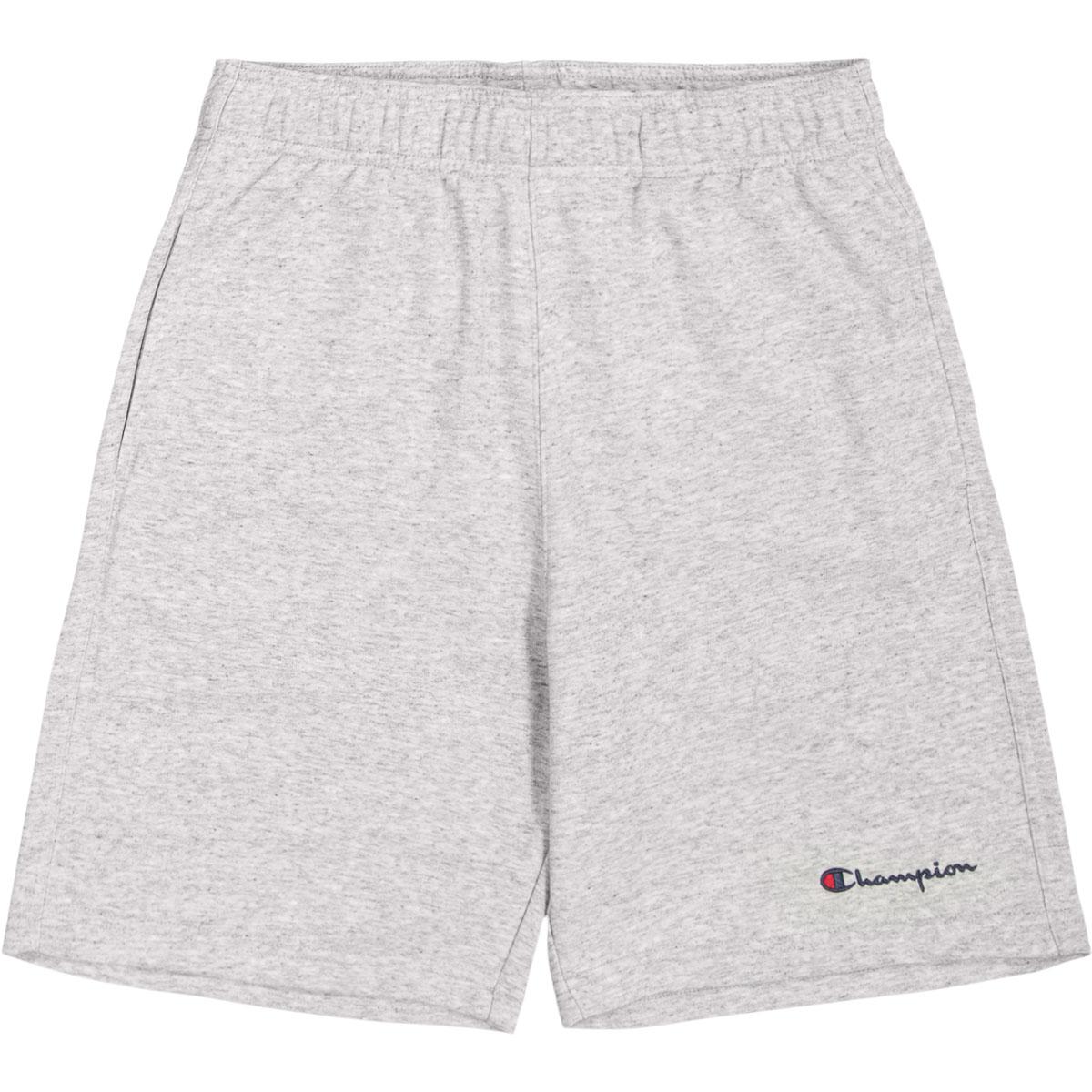 Champion Small Red Script Bermuda Sweatshorts Herre New Oxford Grey Melange