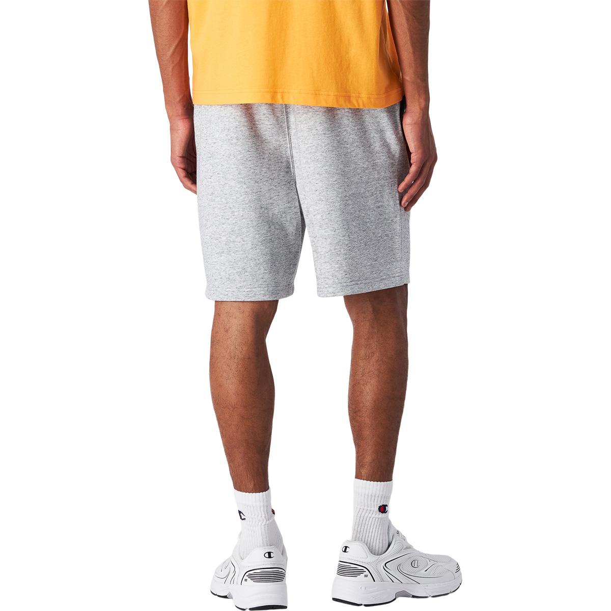 Champion Small Red Script Bermuda Sweatshorts Herre New Oxford Grey Melange