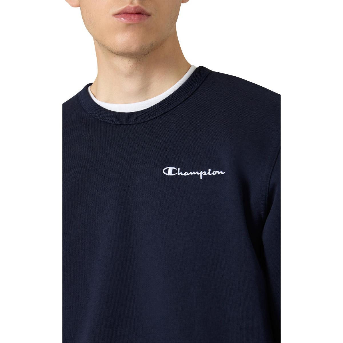 Champion Embroidered Logo Icons Sweatshirt Herre Navy