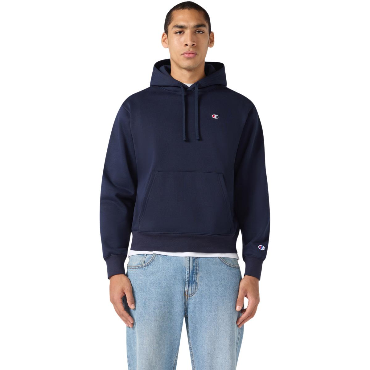 Champion Embroidered C Logo Hettegenser Herre Navy