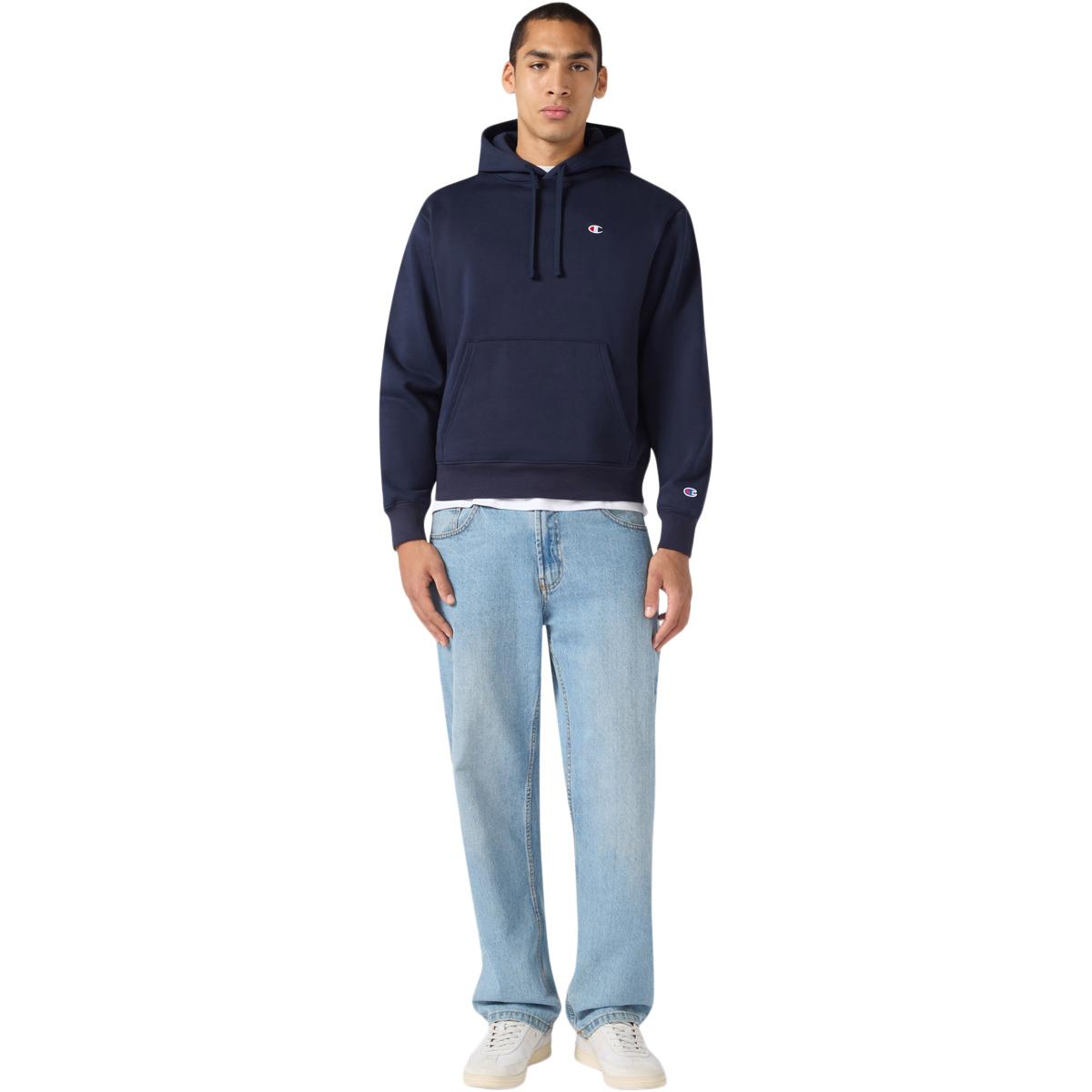 Champion Embroidered C Logo Hettegenser Herre Navy