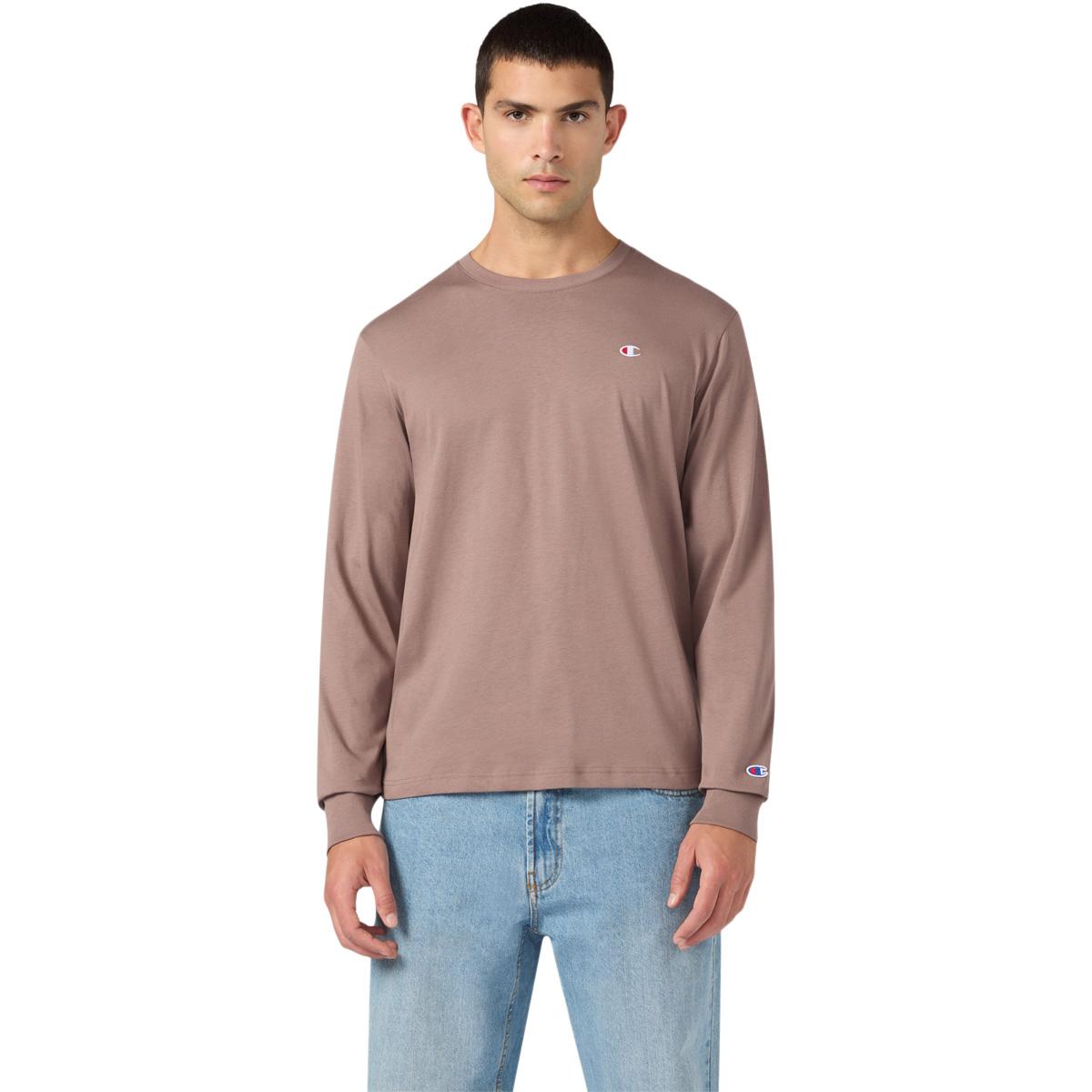 Champion Crewneck Langermet T-skjorte Herre Light Terracotta