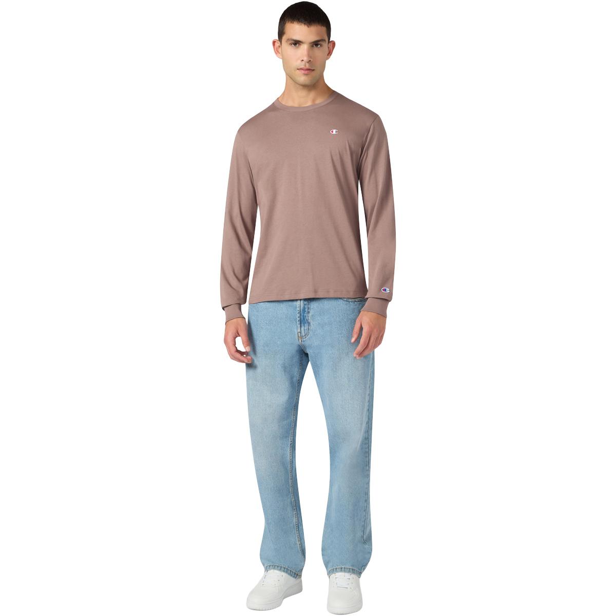 Champion Crewneck Langermet T-skjorte Herre Light Terracotta