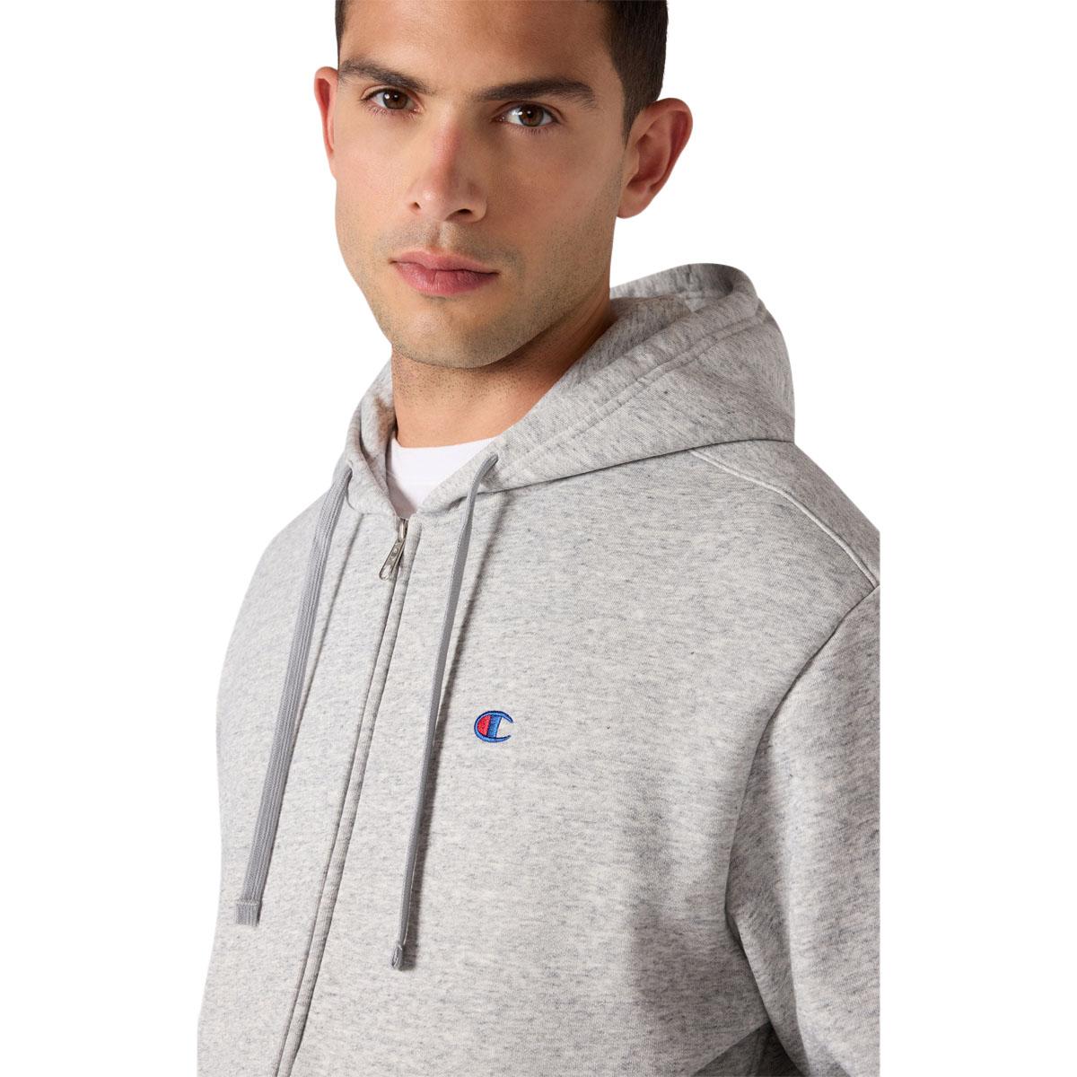 Champion Hooded Full Zip Hettegenser Grey