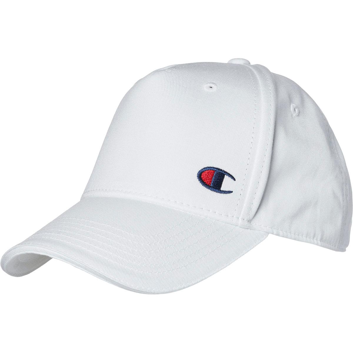 Champion Baseball Velcro Cap White