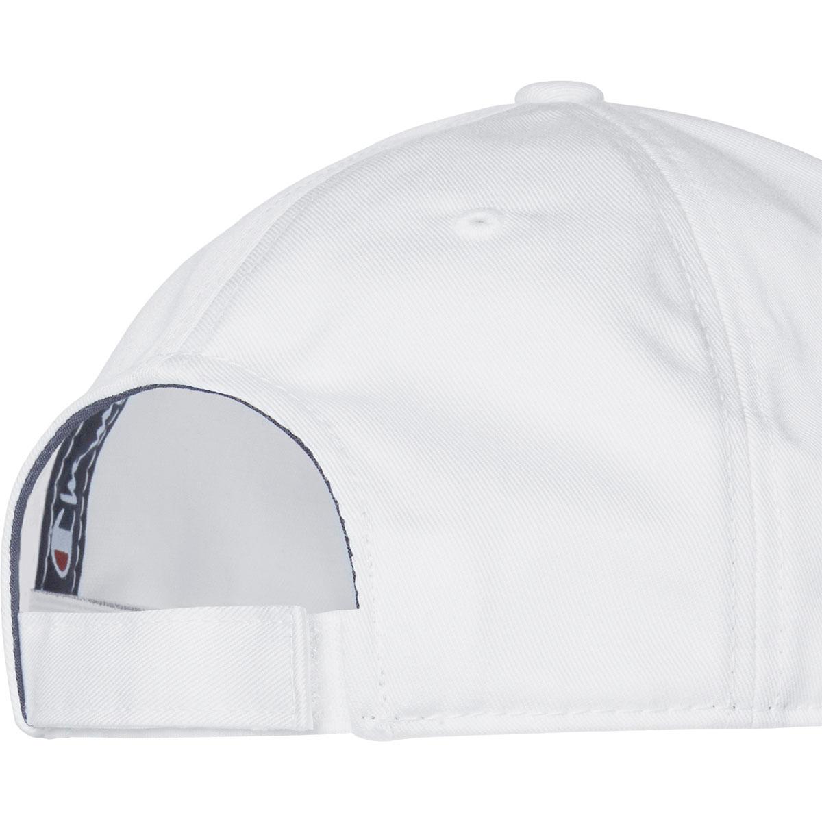 Champion Baseball Velcro Cap White