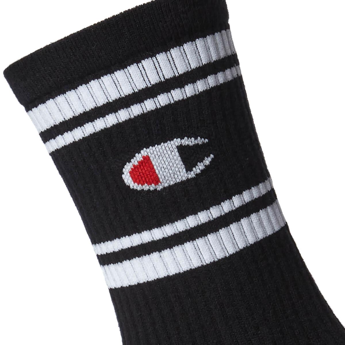 Champion Crew 3-Pack Strømper Black Beauty