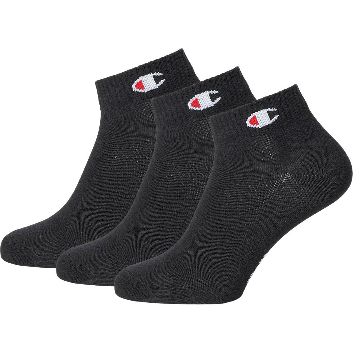 Champion 3-Pack Ankelstrømper Black Beauty
