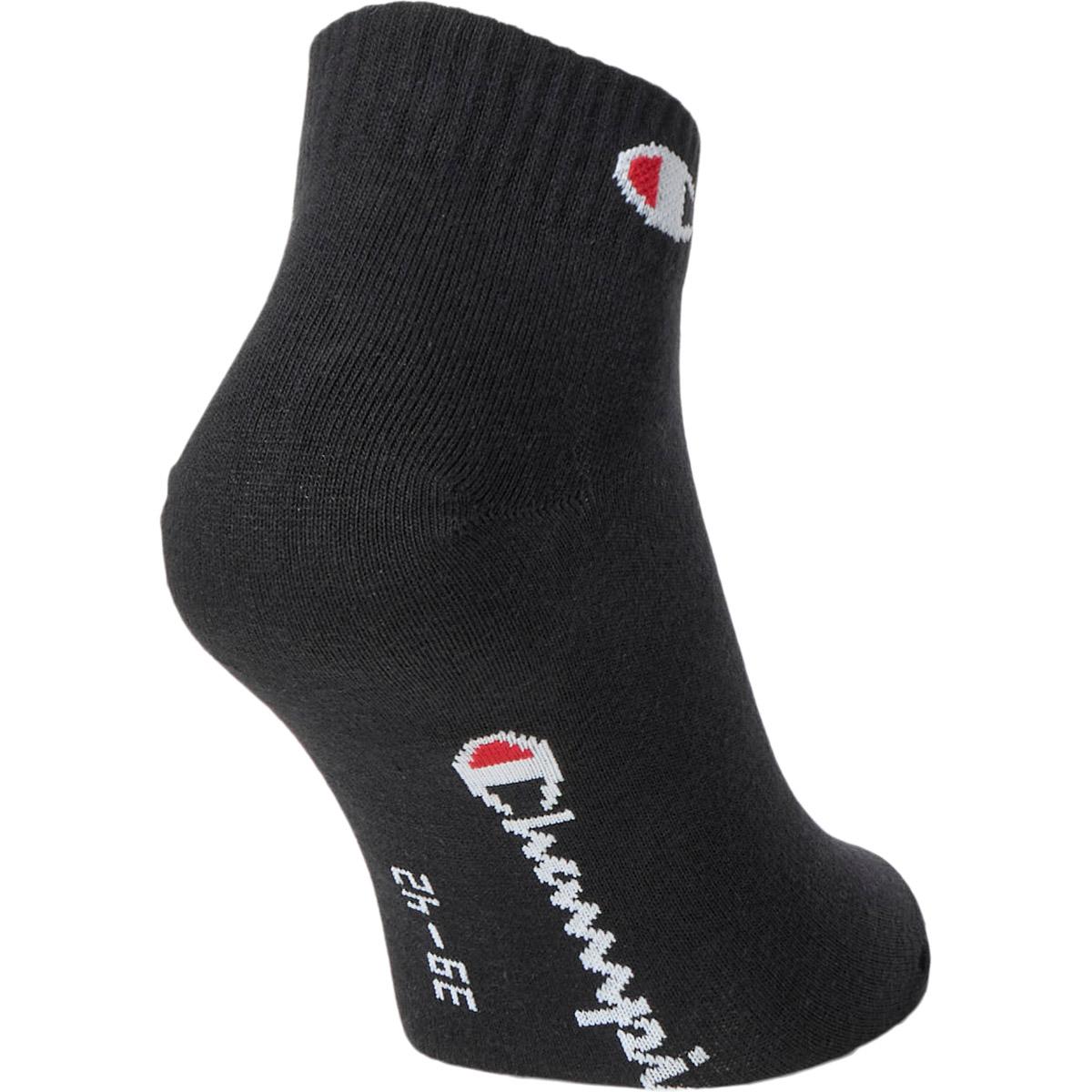Champion 3-Pack Ankelstrømper Black Beauty