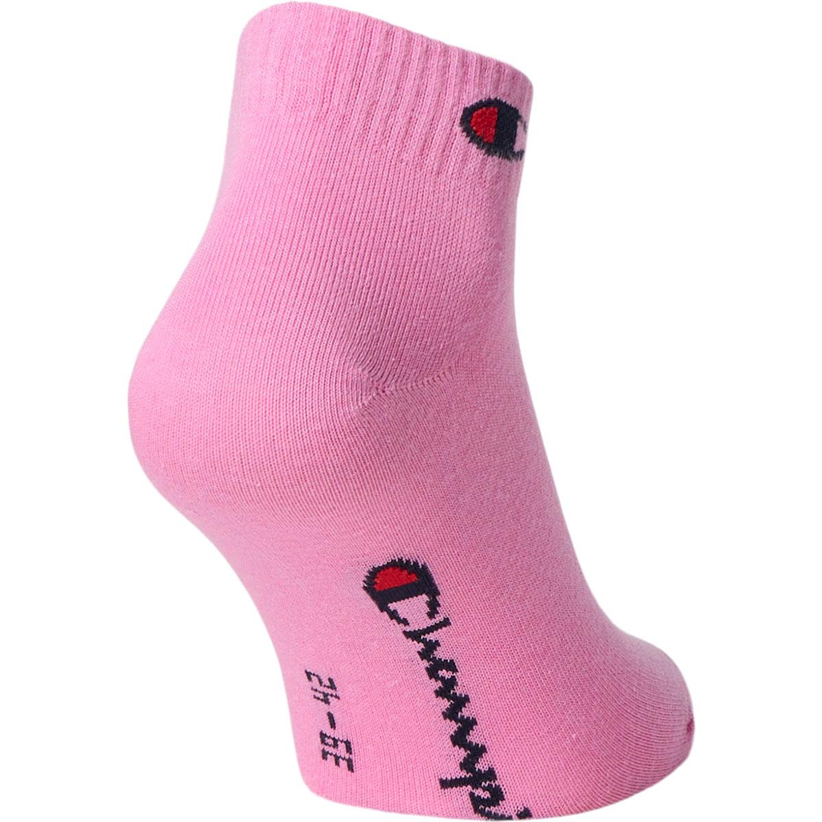 Champion 3-Pack Ankelstrømper Fuchsia Pink