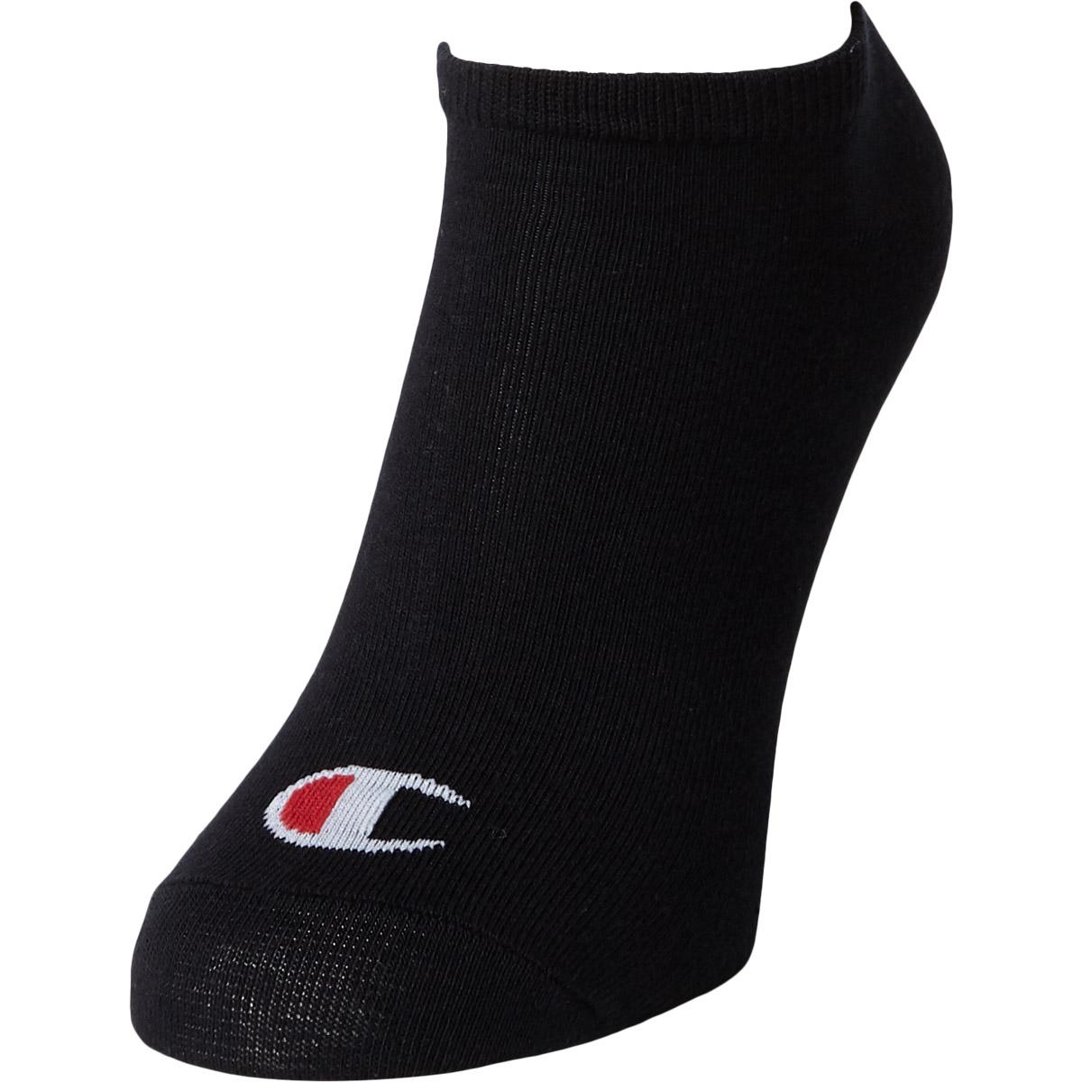 Champion 3-Pack Sneaker Footies Black Beauty