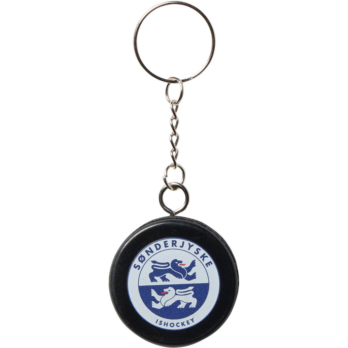 Sønderjyske Ishockey Puck Nøglering Blå